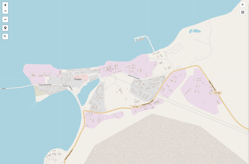 Карта зон, свободных для открытия ПВЗ Wildberries в Певеке Карта зон, свободных для открытия ПВЗ Wildberries в Певеке