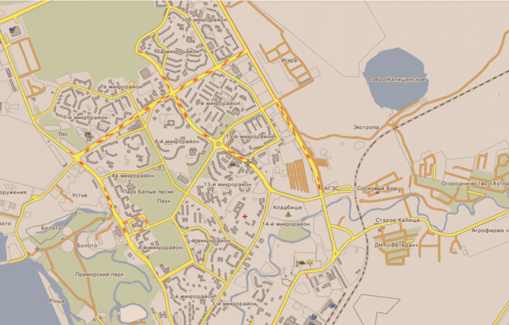 Застройка: дома и дороги наукограда на берегу Финского залива 